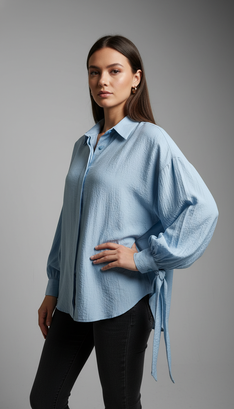 The Lyra Tie-Cuff Blouse