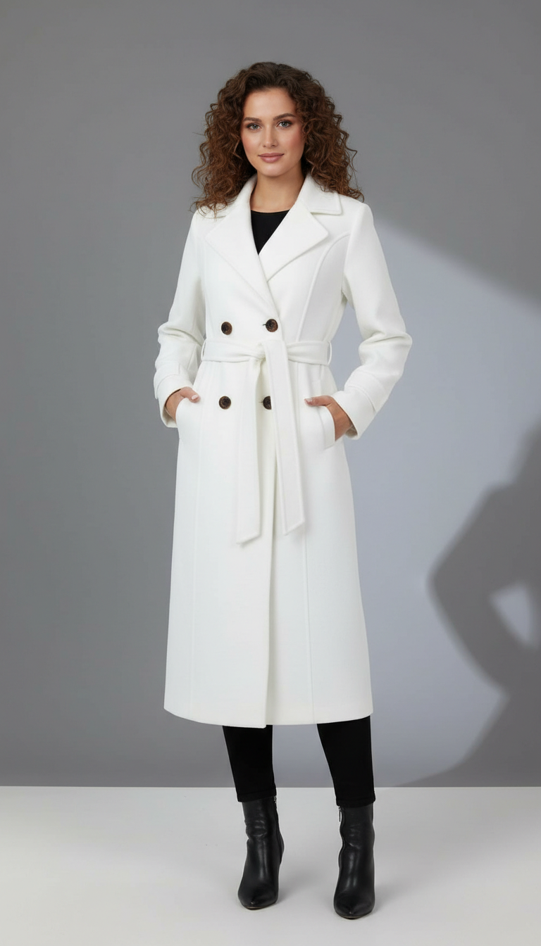 Maxi Long Wrap Wool Coat