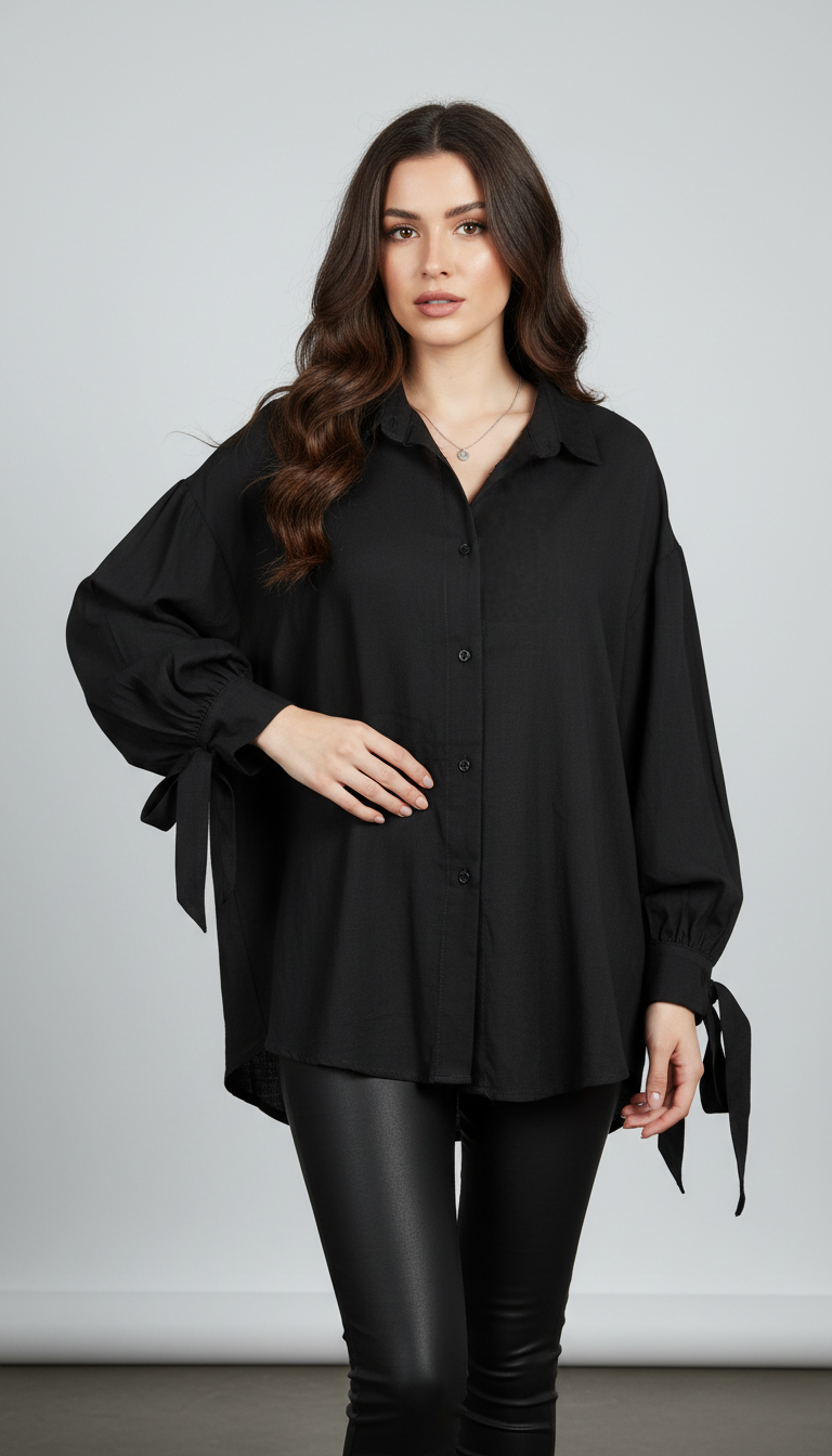 The Lyra Tie-Cuff Blouse