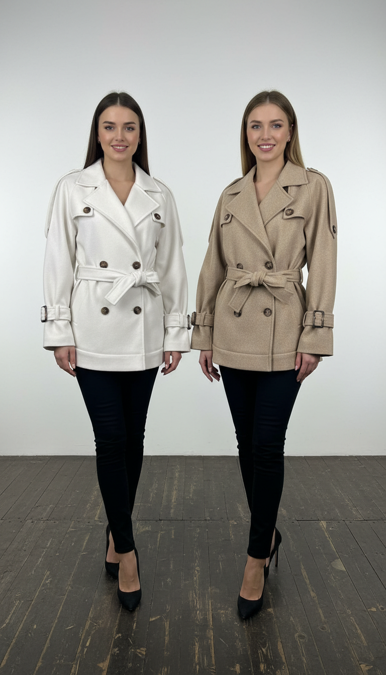 Short Peacoat/Trench Hybrid