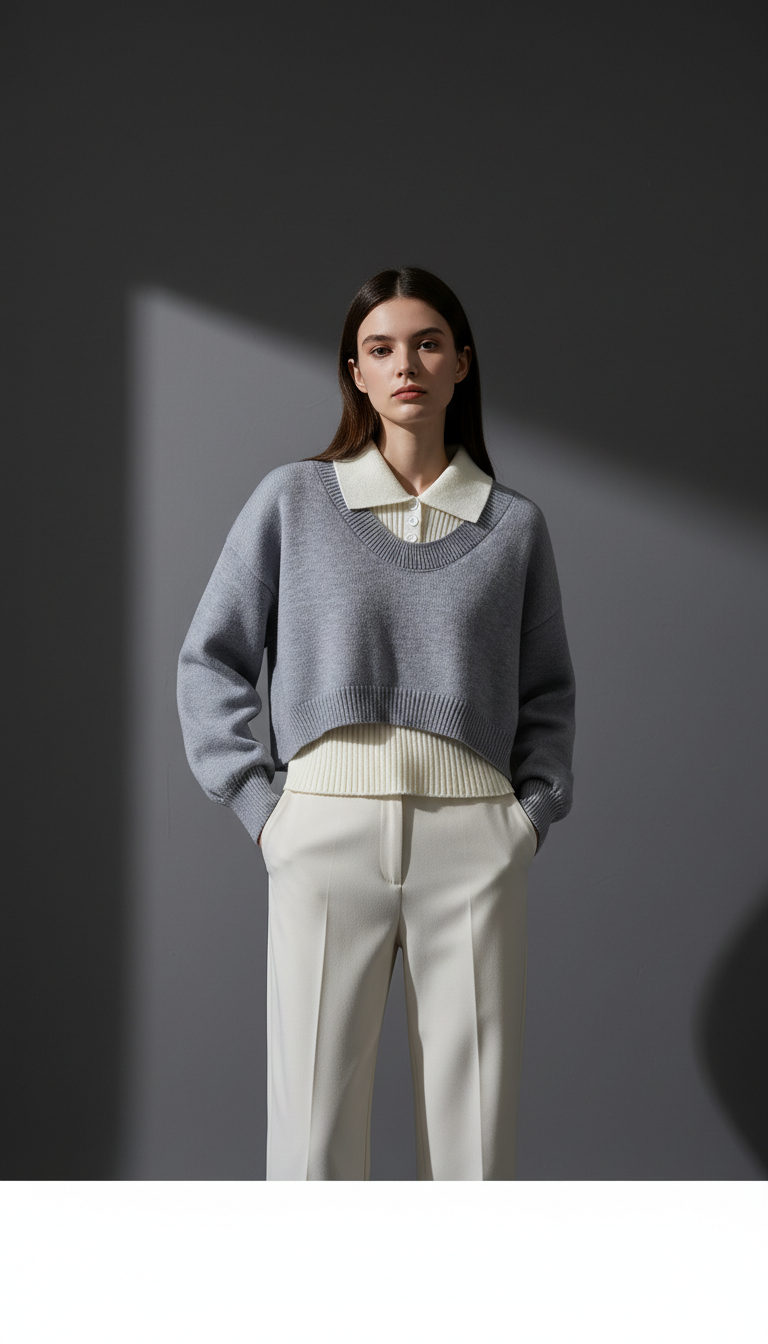 Natalia Layered Knit Top
