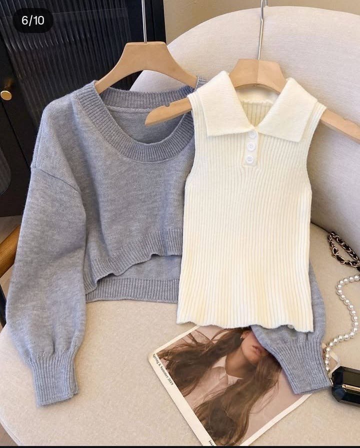 Natalia Layered Knit Top