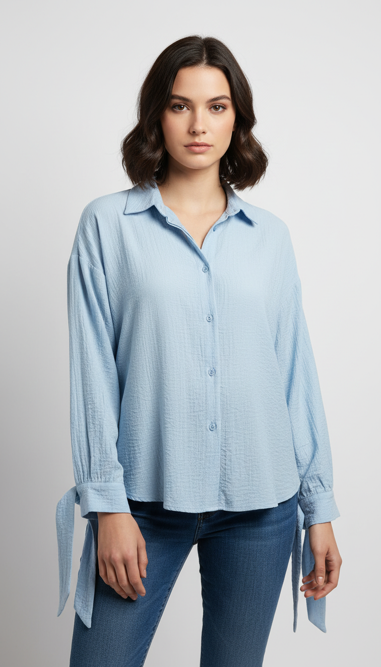 The Lyra Tie-Cuff Blouse
