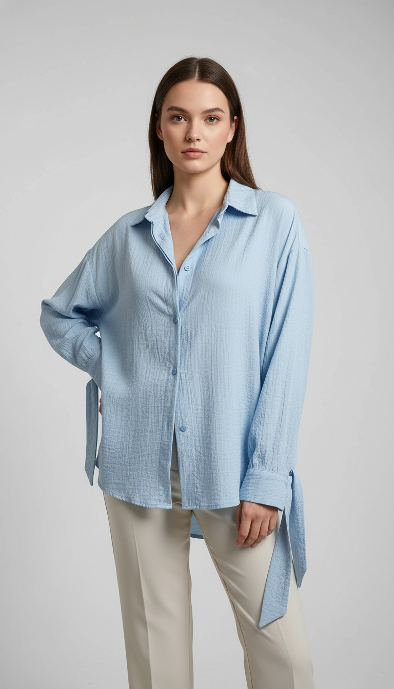 The Lyra Tie-Cuff Blouse