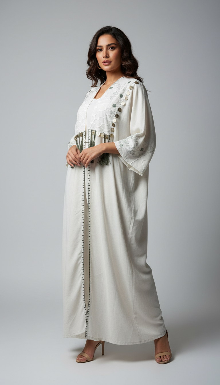 Fatimah Fringes Kaftan