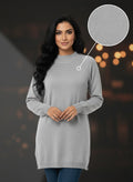 Zodiac Mock-neck Knit Pullover