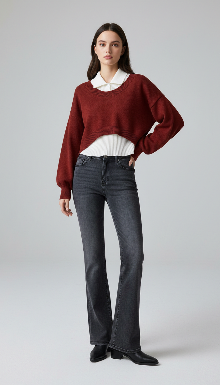 Natalia Layered Knit Top