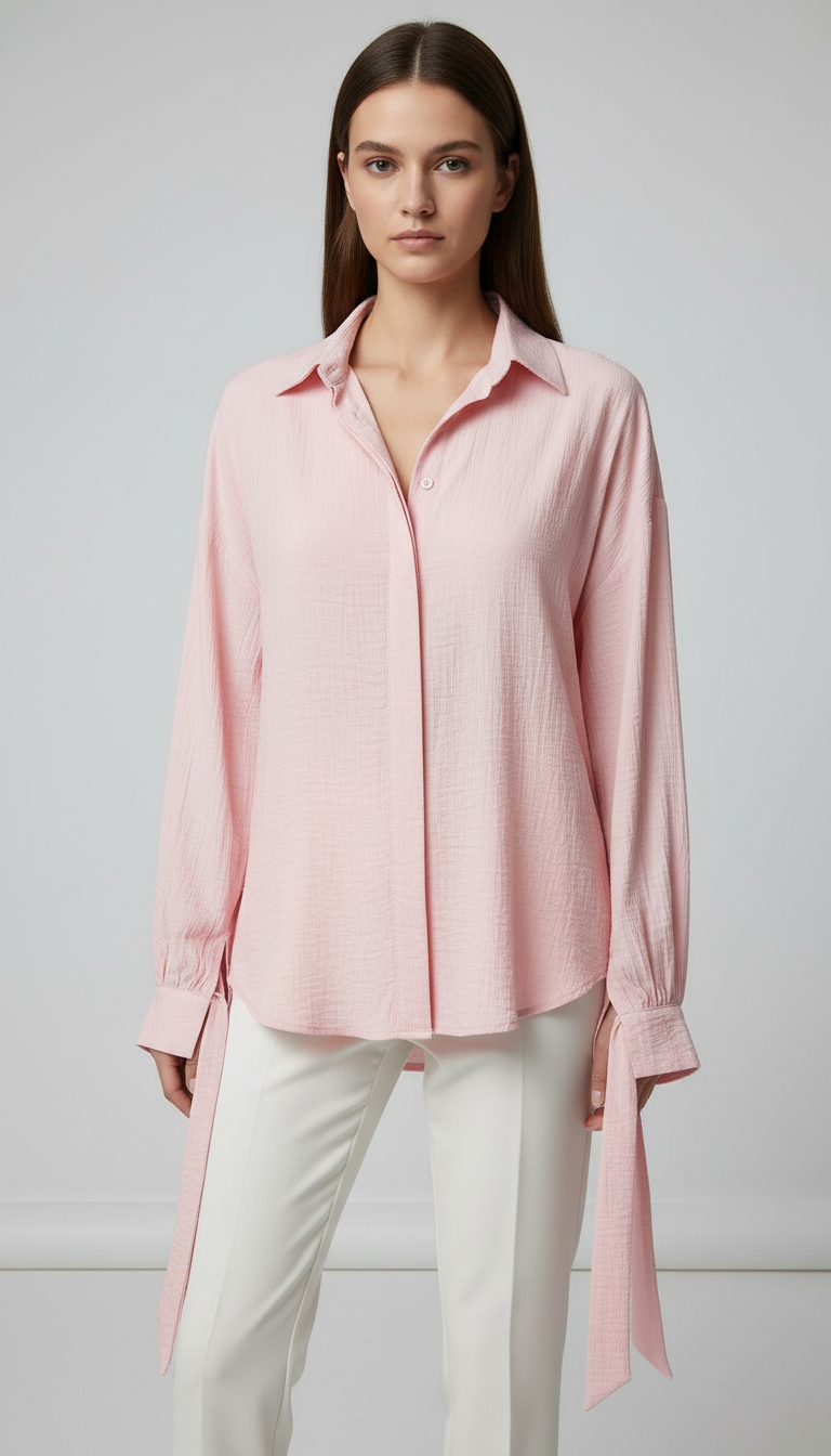 The Lyra Tie-Cuff Blouse