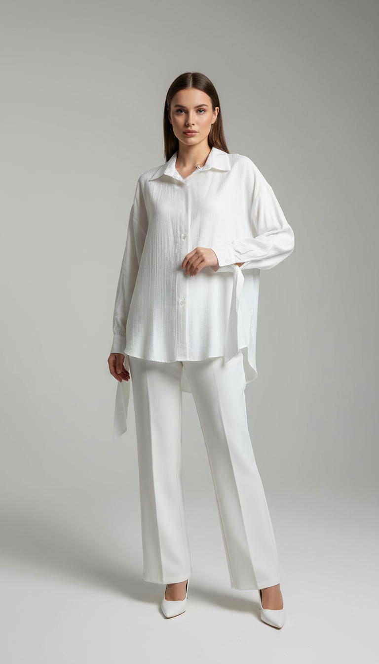 The Lyra Tie-Cuff Blouse