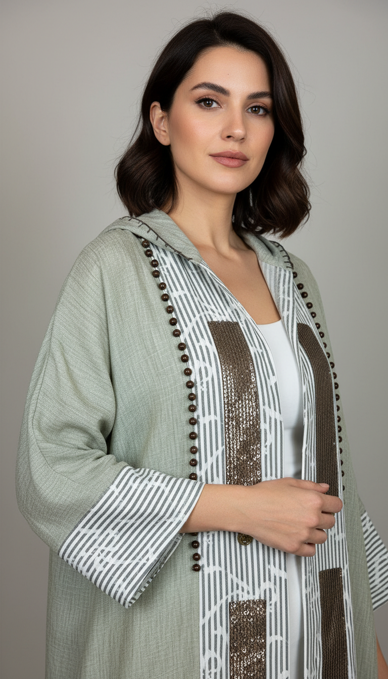Tara Embellished Hooded Kaftan