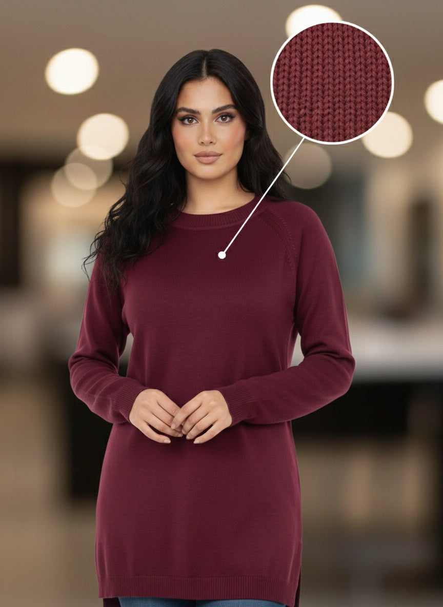 Zodiac Mock-neck Knit Pullover