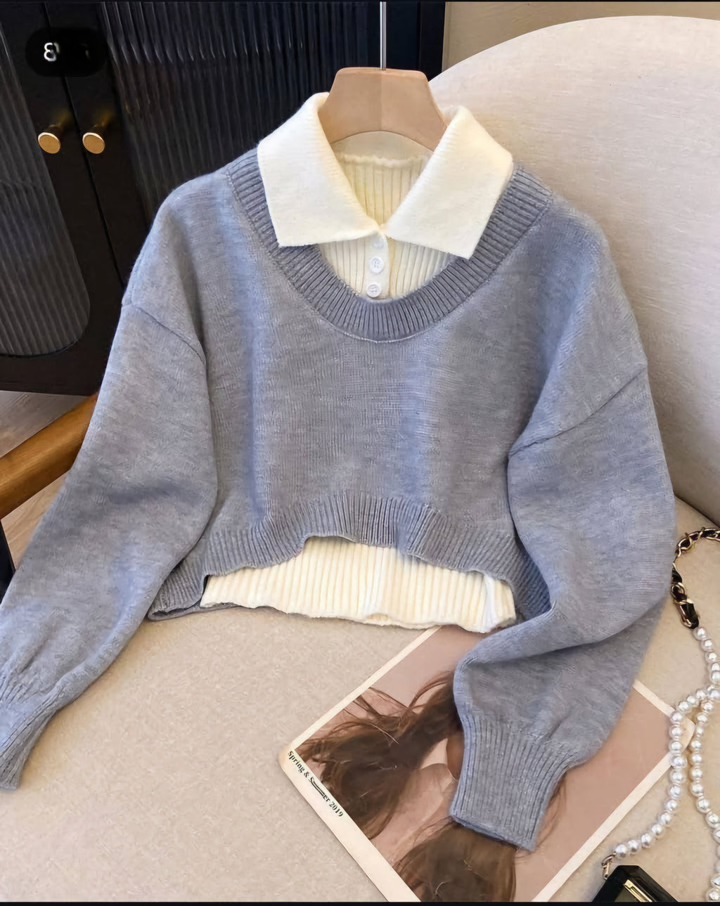 Natalia Layered Knit Top