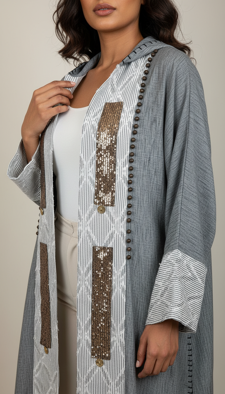 Tara Embellished Hooded Kaftan