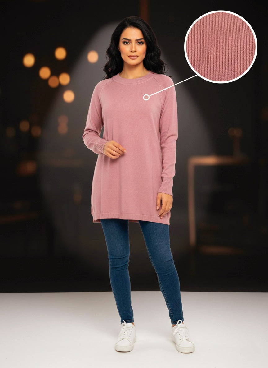 Zodiac Mock-neck Knit Pullover