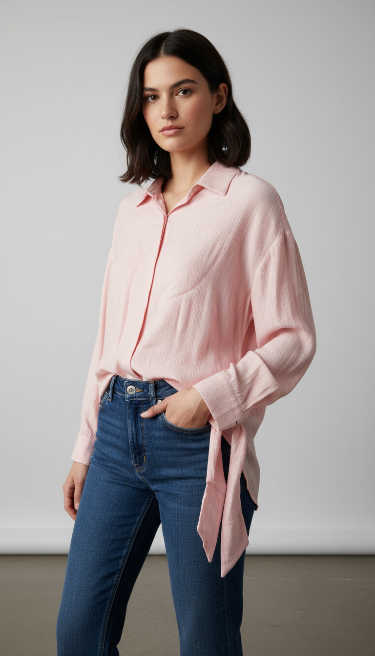 The Lyra Tie-Cuff Blouse