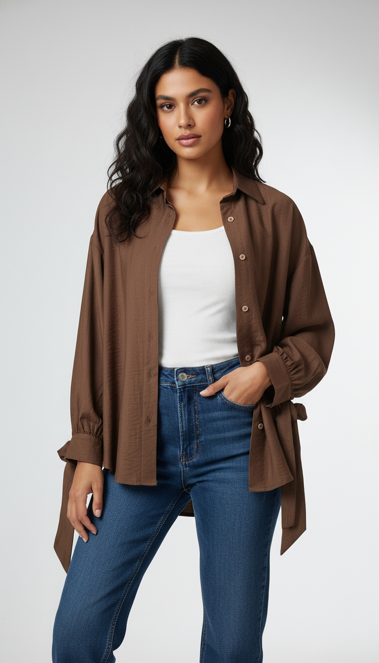 The Lyra Tie-Cuff Blouse