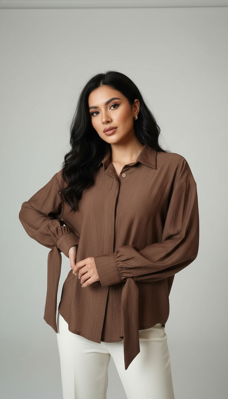 The Lyra Tie-Cuff Blouse