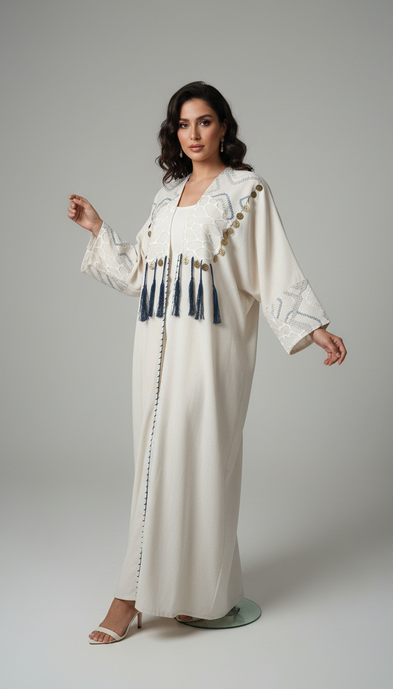 Fatimah Fringes Kaftan